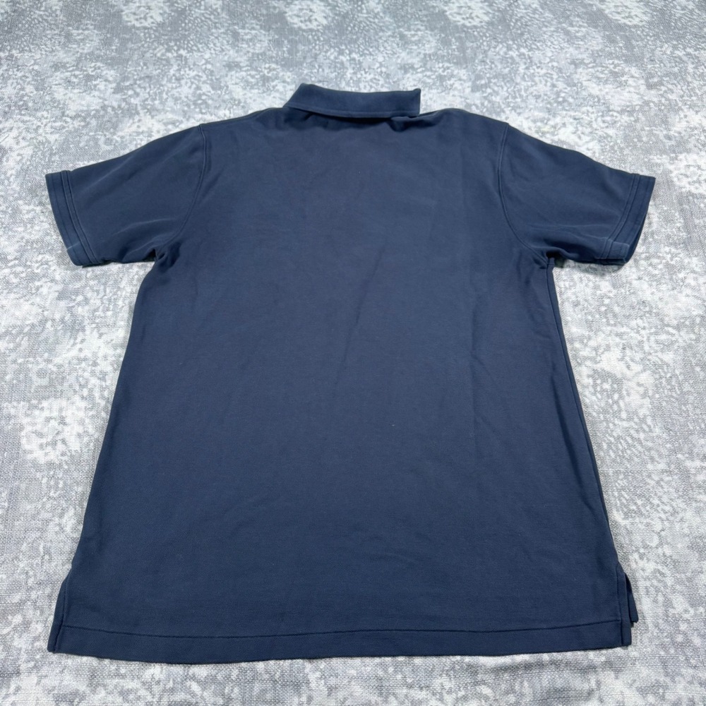 L.L.Bean Polo Shirt Mens L REG Navy Blue Traditional Fit Cotton Pique 233435 - Picture 6 of 7